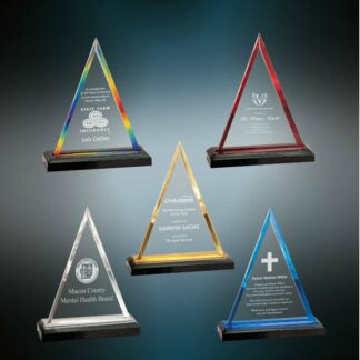 Triangle Impress Acrylic Available in 2 Sizes and 5 Colors