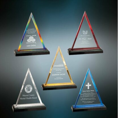 Triangle Impress Acrylic Available in 2 Sizes and 5 Colors