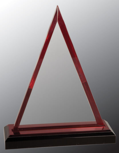 Triangle Impress Acrylic, Red - Available in 7.75" and 8.75